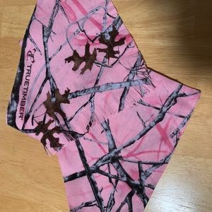 Pink camo pet bandana